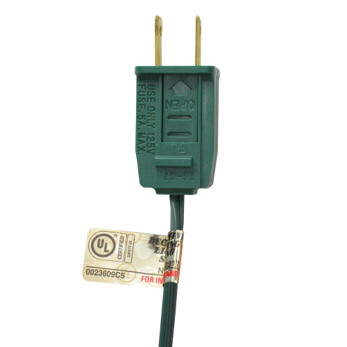 25-Count Transparent Orange C7 Christmas Lights, 24ft Green Wire