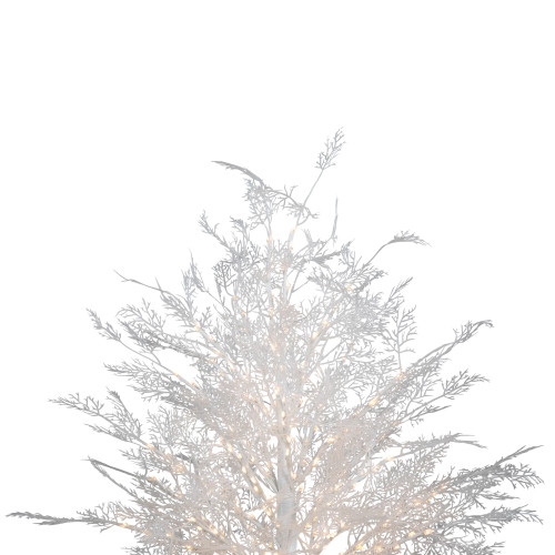 5' LED Lighted White Lace Artificial Christmas Tree - Warm White Lights