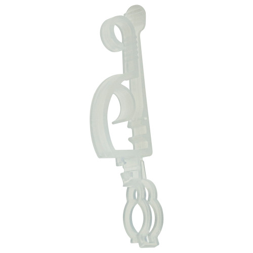 Set of 75 Clear Max Pro Anywhere Christmas Light Clips - 4"