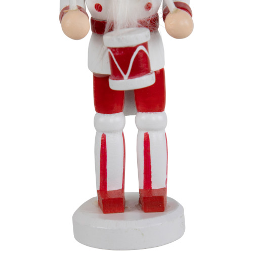 Nutcracker Soldiers Wooden Christmas Ornaments - 5" - Red and White - Set of 4