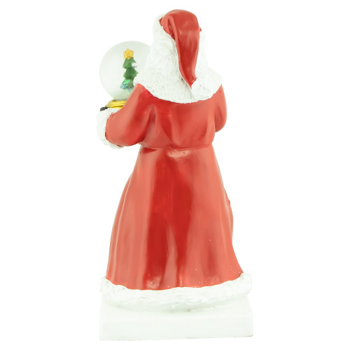 9" Old-World Santa with Snow Globe Christmas Stocking Holder