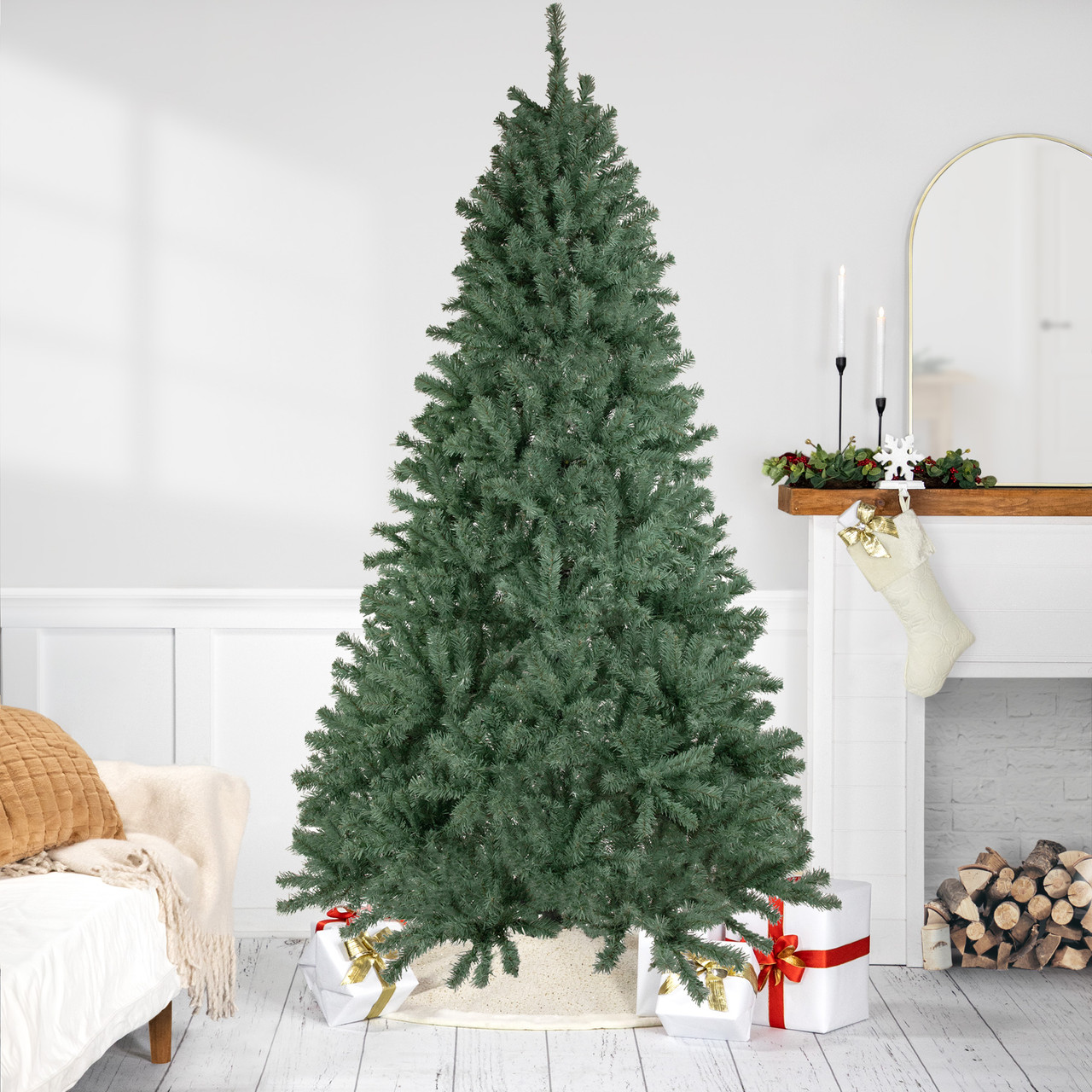 7.5' Colorado Blue Spruce Artificial Christmas Tree, Unlit