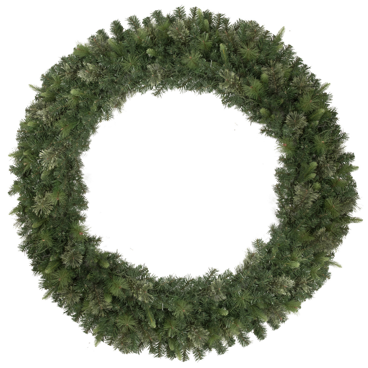 Kingston Cashmere Pine Commercial Size Artificial Christmas Wreath, 60-Inch, Unlit
