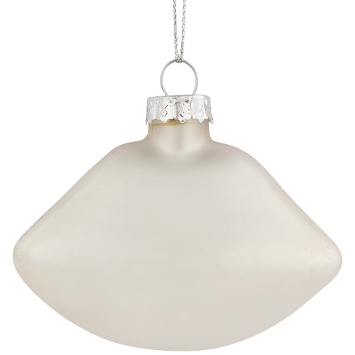 3.25" Bright Red Lips Glass Christmas Ornament