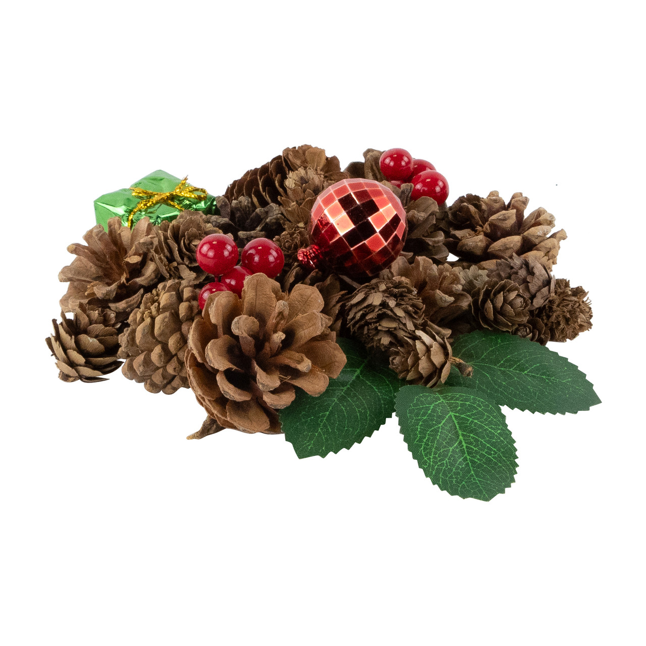 Ornament, Berries and Pinecones Christmas Decorations - 6"