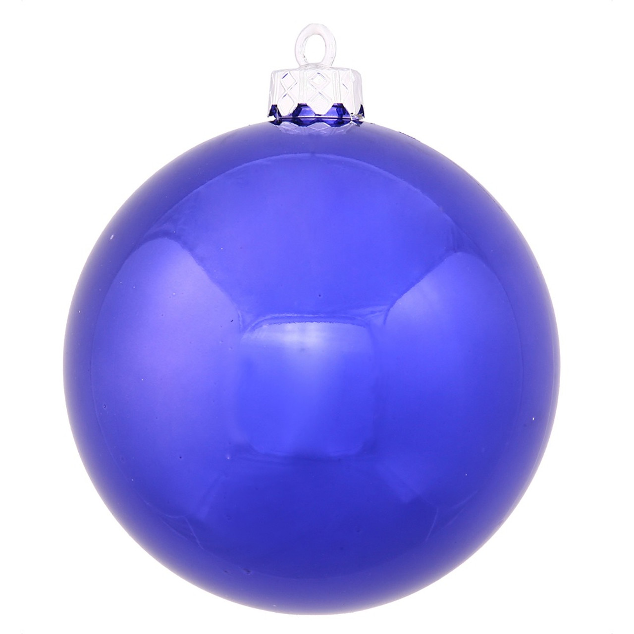 Shiny Cobalt Blue Shatterproof Christmas Ball Ornament 2.75" (70mm) - Pack of 12