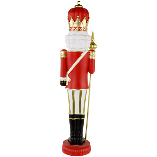 22" Red and Gold Christmas Nutcracker with Scepter