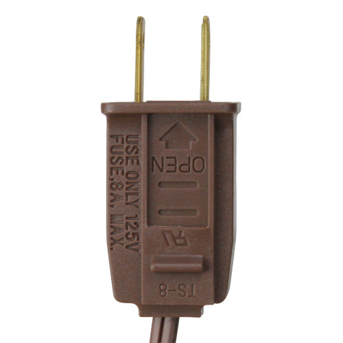 Commercial C9 Christmas Light Socket Set - 25' - Brown - 12" Spacing