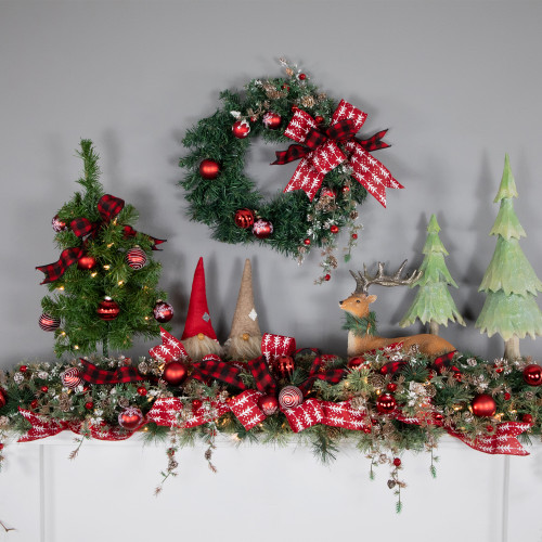 18" Pre-Lit Medium Blackwater Fir Artificial Christmas Tree, Clear Lights