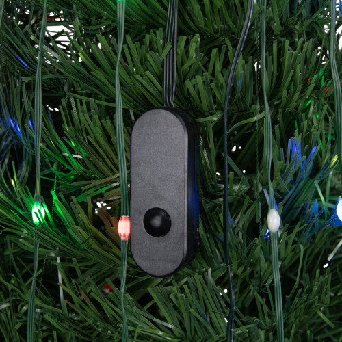 6' Green Color Changing Multiple Function Pop Up Artificial Outdoor Christmas Tree