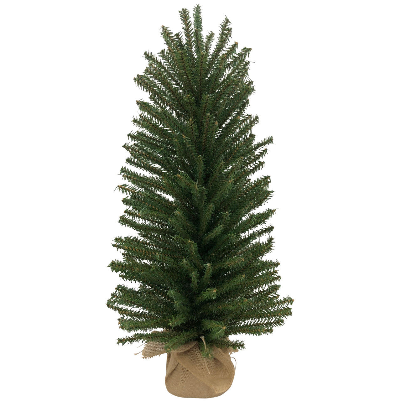 18" Traditional Scottsdale Mini Pine Artificial Christmas Tree with Burlap, Unlit