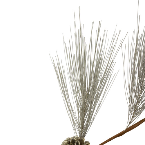 40" Brown and Gray Long Needle Pine Cone Artificial Christmas Spray