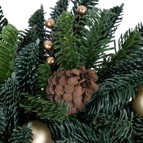 Real Touch? Pre-Decorated Pine with Pine Cones Artificial Christmas Wreath  - 22" - Unlit