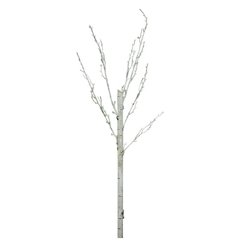 44" Gray Distressed Finish Artificial Crafting Display Tree Trunk