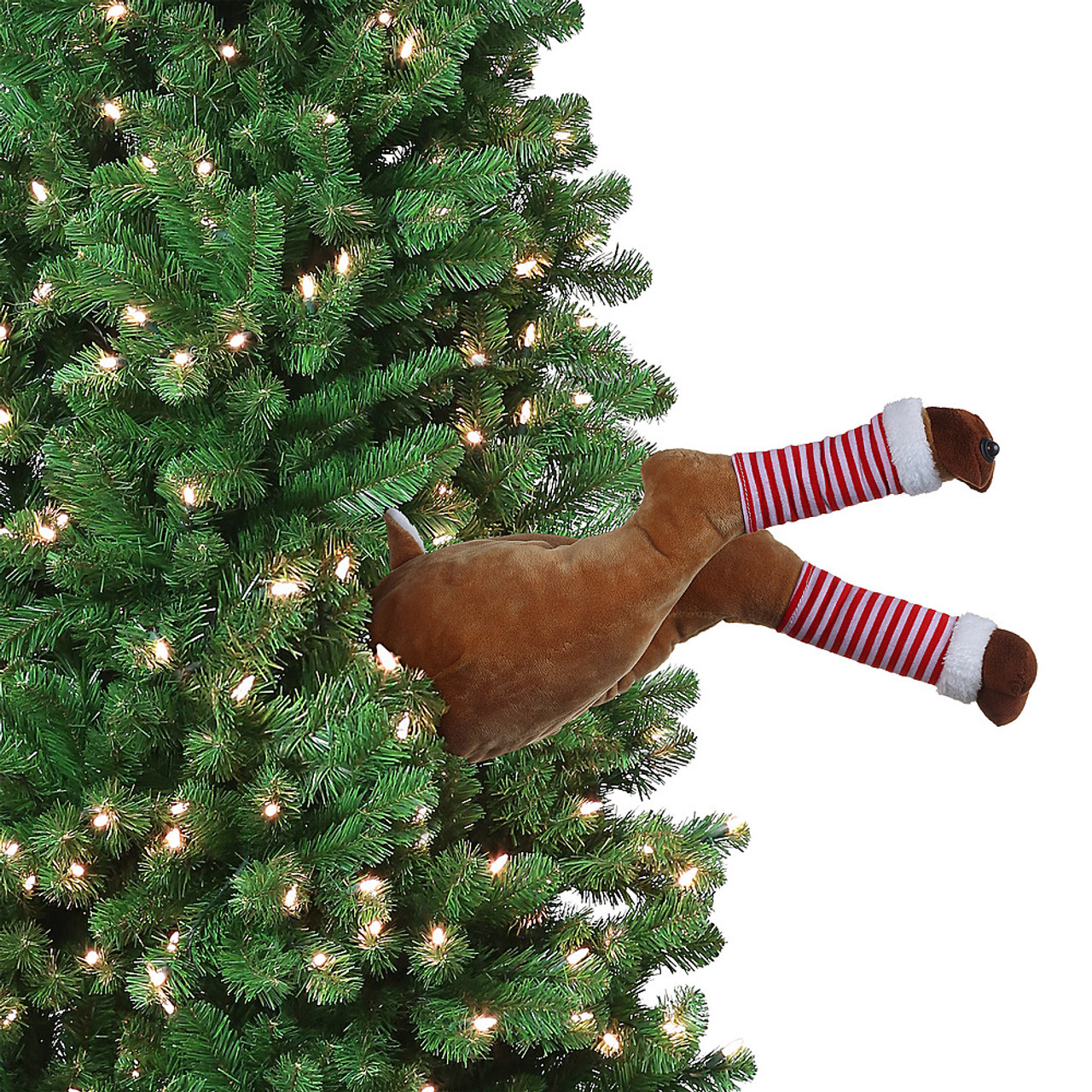 Mr. Christmas Animated Kicking Reindeer Legs Tree Decoration