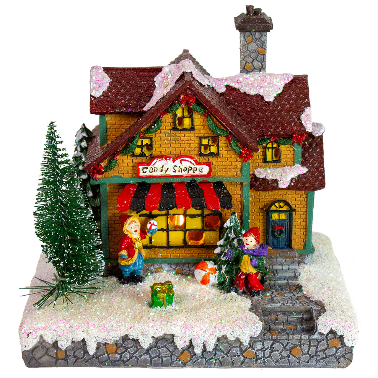 LED Lighted Candy Shoppe Christmas Village Decoration - 6.75"
