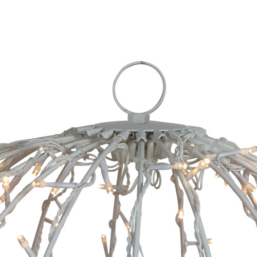 30" LED Lighted 3D Christmas Hanging Ball Decoration �C Warm White Lights