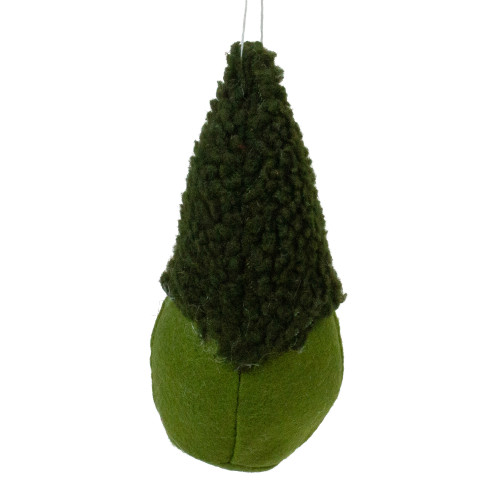 Plush Mini Gnome Christmas Ornament - 7" - Green