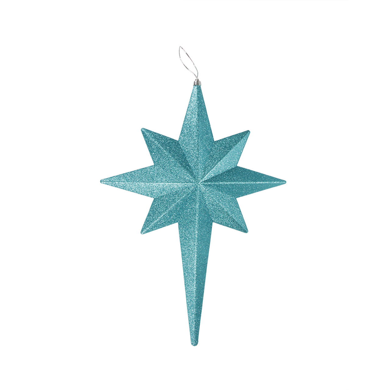 20" Turquoise Blue Glittered Bethlehem Star Shatterproof Christmas Ornament