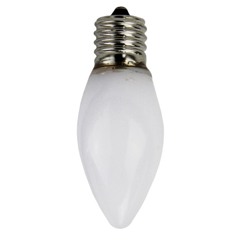 Pack of 4 Opaque White C9 LED Christmas Replacement Bulbs