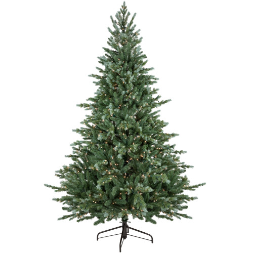 Real Touch?? Pre-Lit Medium Blue Spruce Artificial Christmas Tree - 7' - Clear Lights