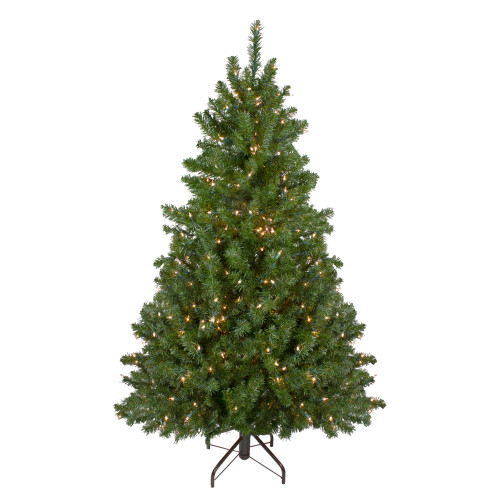 5' Pre-Lit Medium Canadian Pine Artificial Christmas Tree, Clear Lights