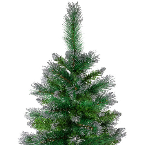 Two-Tone Spruce Pine Glitter Tip Medium Artificial Christmas Tree - 6' - Unlit