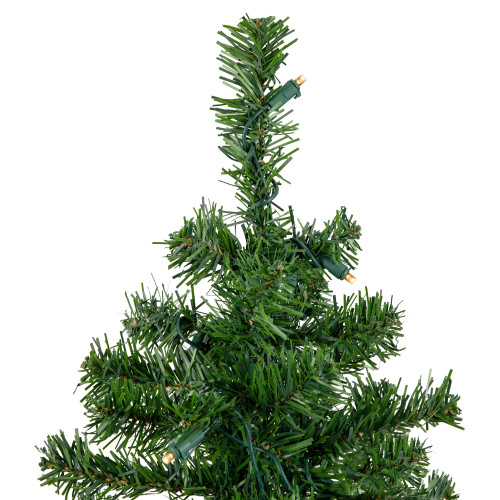 2' Pre-Lit Medium Mixed Classic Pine Artificial Christmas Tree - Warm White LED Lights
