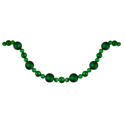 Shatterproof Ball Artificial Christmas Garland - 6' X 3.75" - Green - Unlit