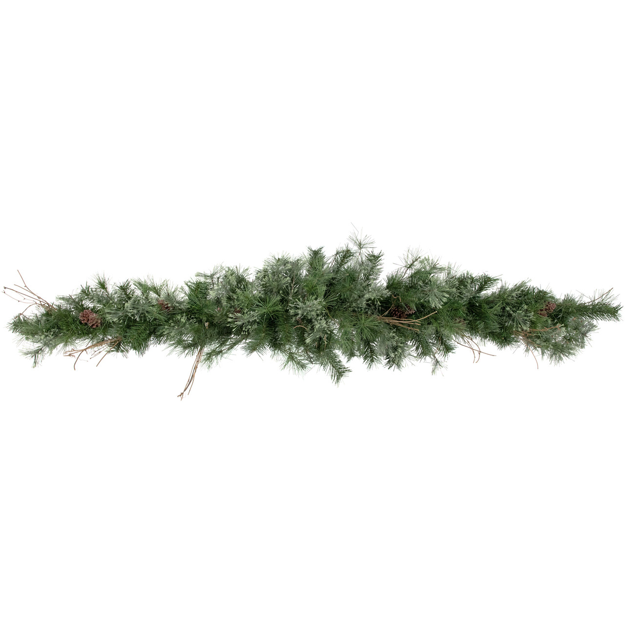 Country Mixed Pine with Pinecones Artificial Christmas Garland - 6' x 9" - Unlit