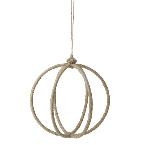 Jute Wrapped Christmas Hanging Ornament 19" (480mm)