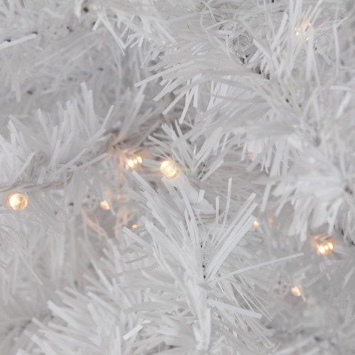 Pre-Lit Battery Operated LED Medium Pine Artificial Christmas Tree - 3' - Clear Lights