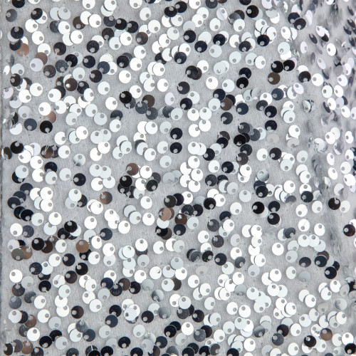 26" Silver Sequins Hexagonal Christmas Tree Collar