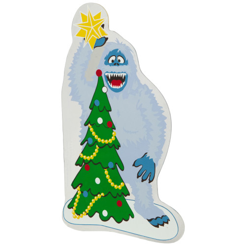 8" Bumble Tops the Tree Double Sided Gel Christmas Window Cling Decoration