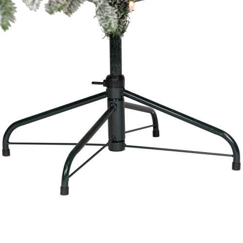 Real Touch?? Pre-Lit Full Flocked Whistler Noble Fir Artificial Christmas Tree - 6.5' - Clear Lights