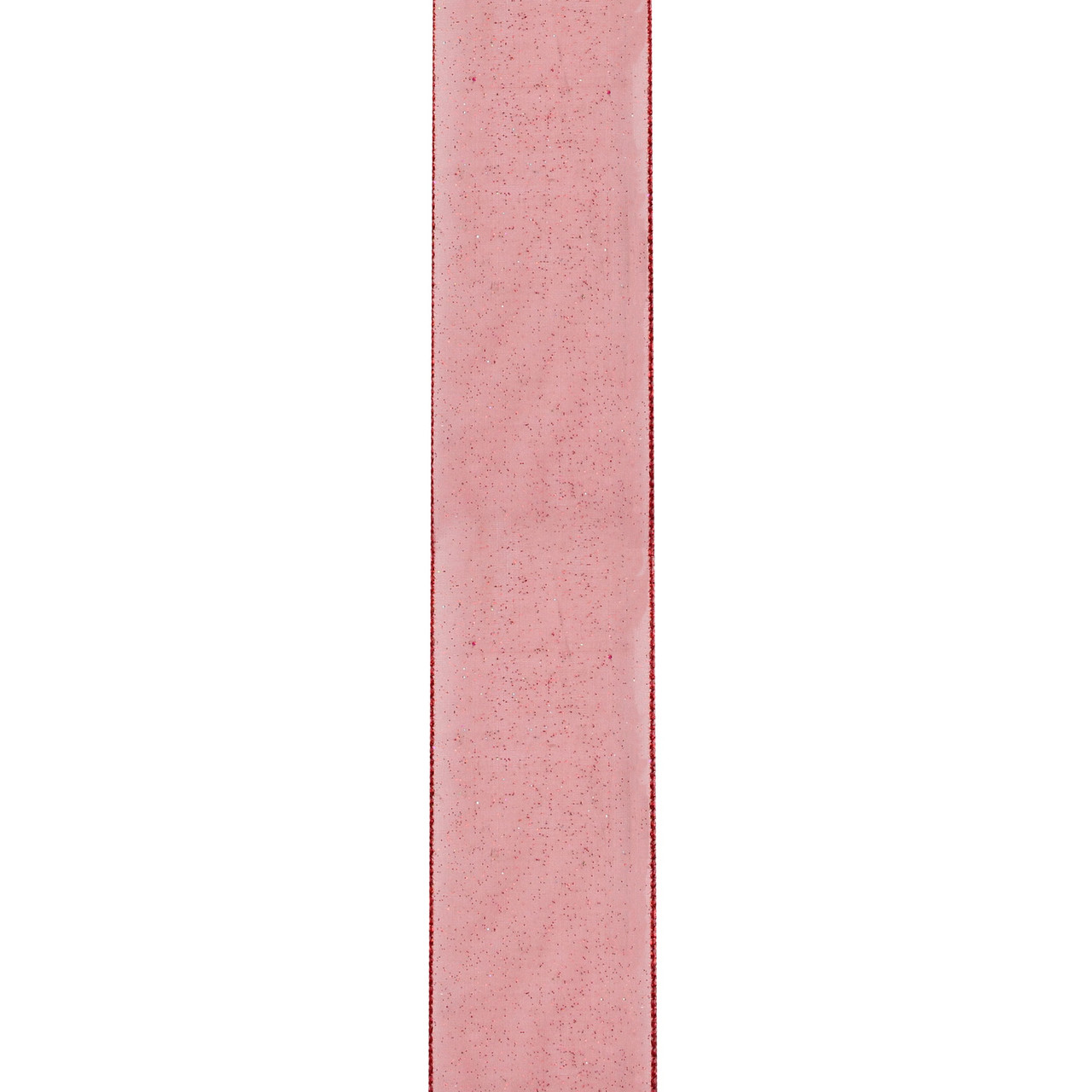 Raspberry Red Wired Christmas Craft Ribbon 2.5" x 10 Yards