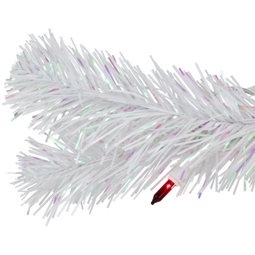 Pre-lit Medium White Pine Artificial Christmas Tree - 3' - Multi-Color Lights