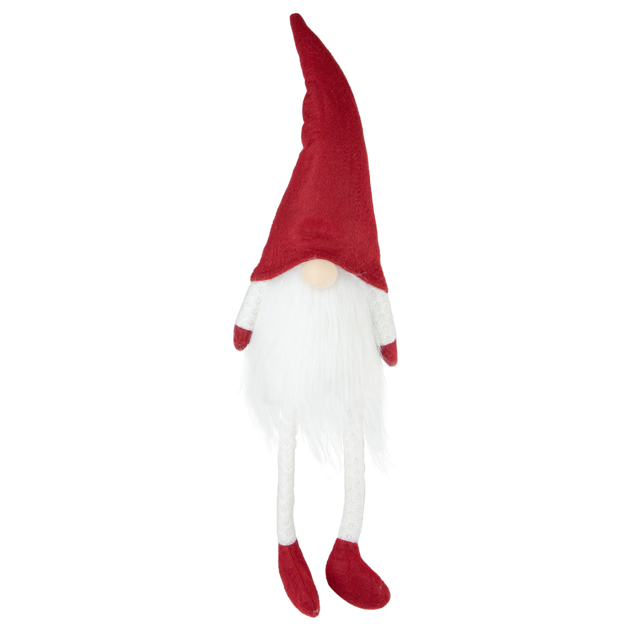 Lighted Sitting Gnome with Dangling Legs Christmas Decoration - 20"