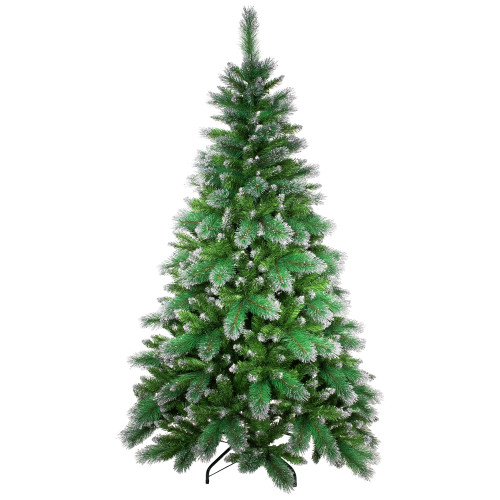 Two-Tone Spruce Pine Glitter Tip Medium Artificial Christmas Tree - 6' - Unlit
