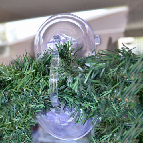 7" Clear Jumbo Suction Cup Christmas Wreath Hook