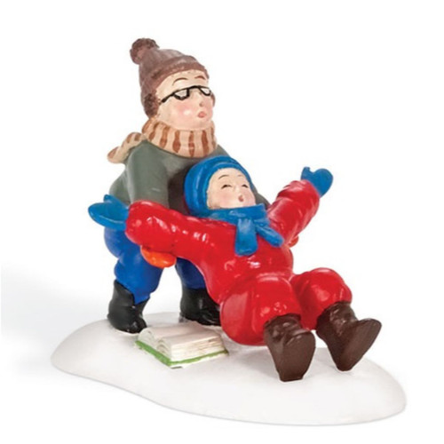 2" Red and Blue Ralphie to the Rescue Christmas Figurine