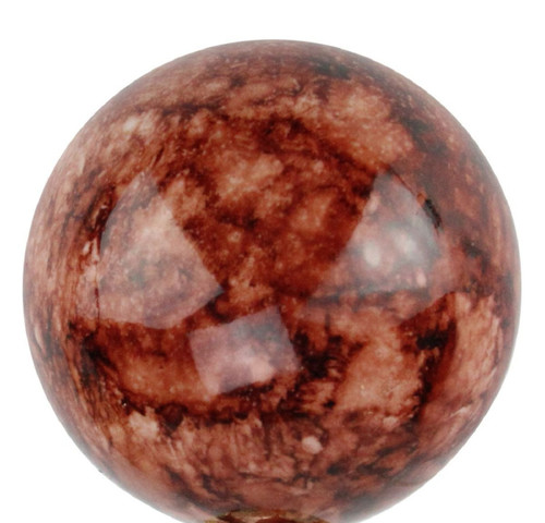 4ct Sienna Brown Marbled Shatterproof Shiny Christmas Ball Ornaments 3.25" (80mm)