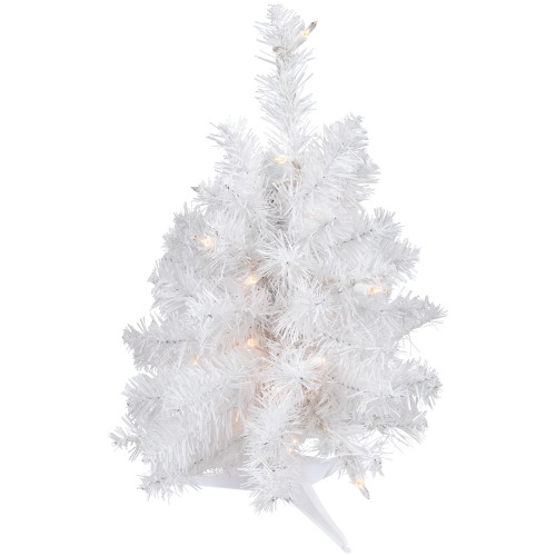 Pre-Lit Medium Artificial Christmas Tree - 18" - Clear Lights