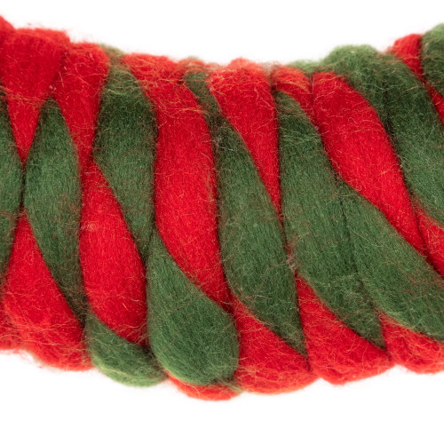 Twisted Yarn Plush Christmas Wreath - 13.5" - Unlit