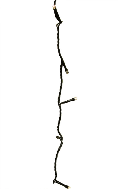 368 Warm White LED Battery Operated 8-Function Christmas Lights - 90 ft Black Wire