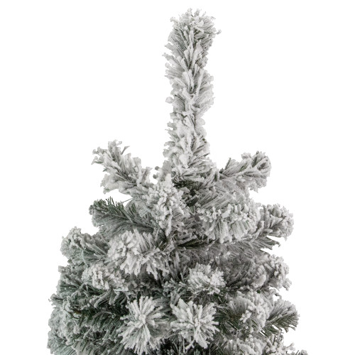 6.5' Heavily Flocked Madison Pine Artificial Christmas Tree, Unlit