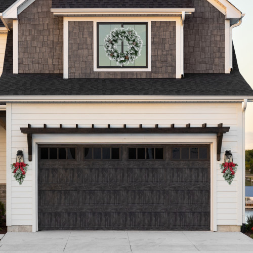 Snowy Flocked Angel Pine with Pine Cones Artificial Christmas Wreath - 36" - Unlit