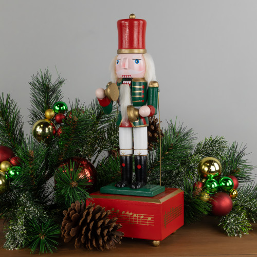 Musical and Animated Cymbalist Christmas Nutcracker - 12"
