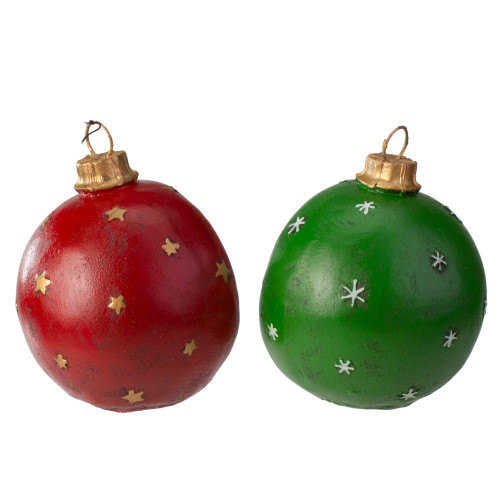 LED Lighted Winter Scene Christmas Ornament Decorations - 5.75" - Multi - Set of 2