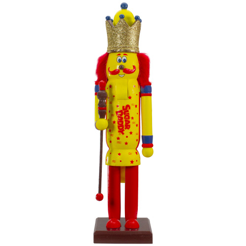 14" Tootsie Roll Sugar Daddy Wooden Christmas Nutcracker Figure